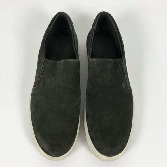 Vince Green Suede Sneakers, Size 9.5 - Picture 2 of 8